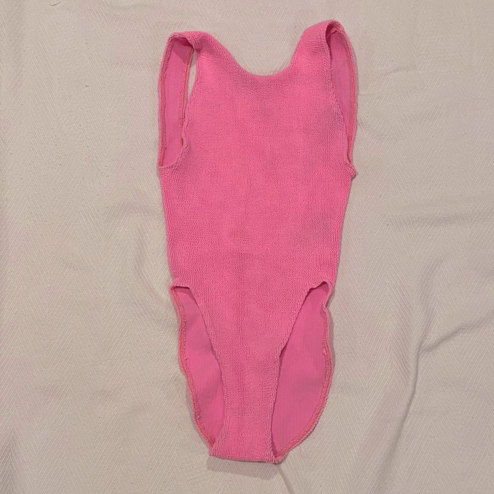 Pink scrunch swimsuit